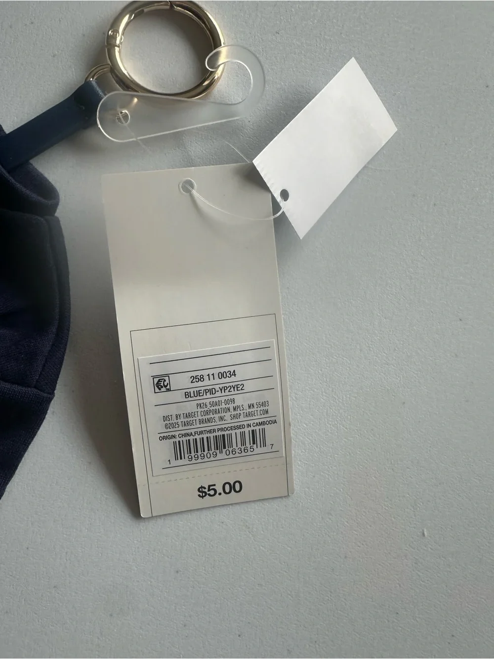 Parke x Target Sweater‎ Keychain Bag Charm Navy NWT